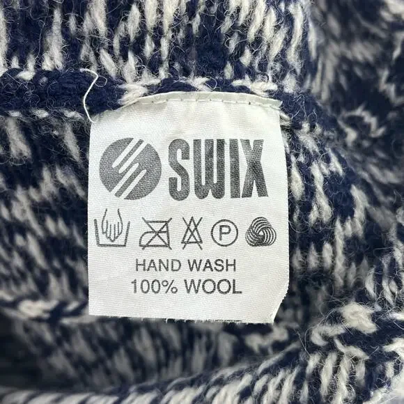 Sondre Nordic Wool Fair Isle Sweater Mens Size Medium Metal Clasp Closure - Picture 6 of 6